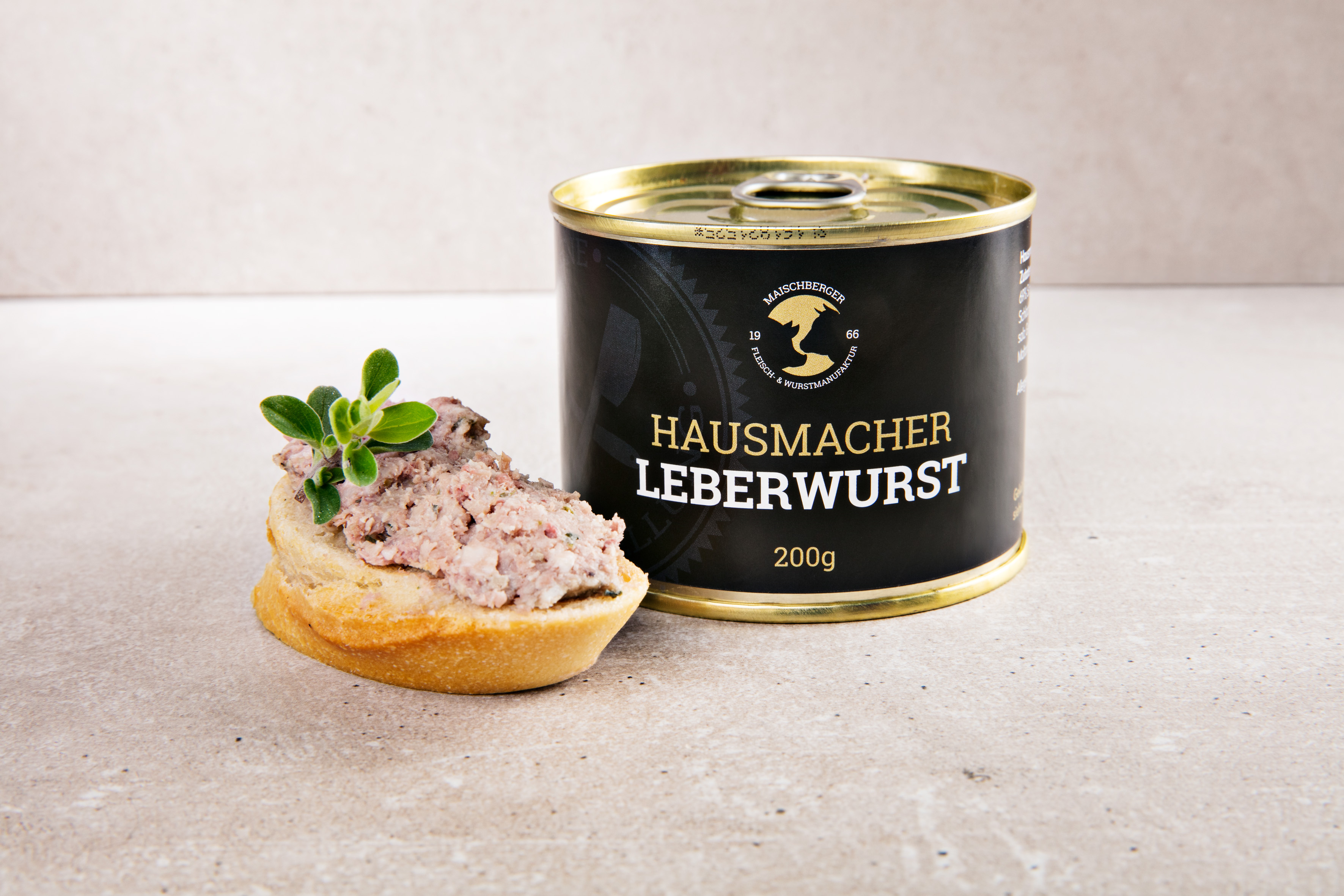 Hausmacher Leberwurst Konserven/Gläser Produkt Katalog Metzgerei