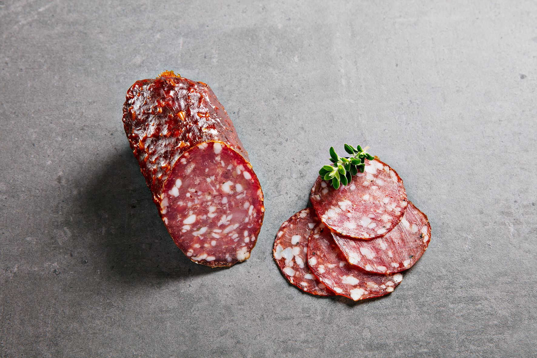 Salami Spezialitäten vom Mangalica Wollschwein Produkt Katalog